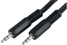 3.5mm Stereo Jack to 3.5mm Stereo Jack - 0.5m Lead