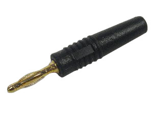 2mm Banana Plug Black - Click Image to Close