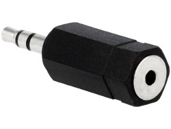 2.5mm Stereo Jack Plug to 3.5mm Socket Adaptor