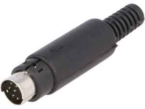 6-Pin mini-DIN Plug - Click Image to Close