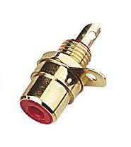 Red Gold Plated Phono Socket