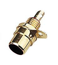 Black Gold Plated Phono Socket - Click Image to Close