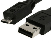 Micro USB Plug to USB A Plug lead 5m - Click Image to Close