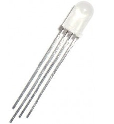 RGB Diffused Lens 4-lead Common Anode 5mm LED - Click Image to Close