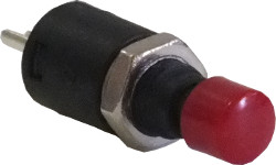 Red miniature momentary push button