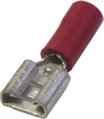 Red 6.3mm Female Receptacle - Crimp Terminal