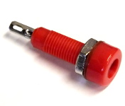 Red 4mm Socket