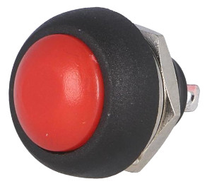 Red momentary push switch - short.
